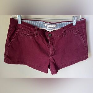 Abercrombie & Fitch Women’s Burgundy Shorts | Size 6 Perfect Stretch | Vintage